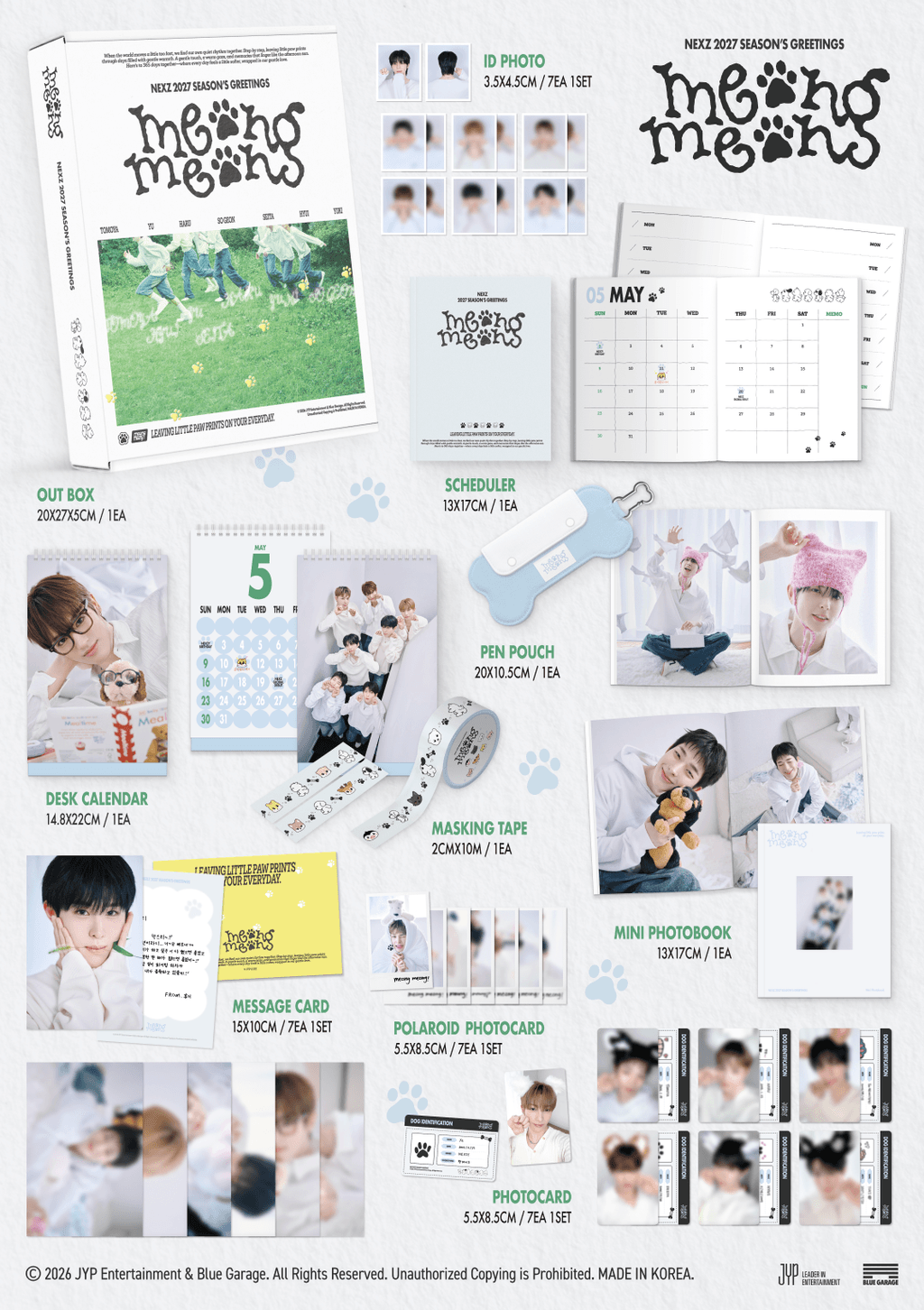 NEXZ 2027 Season’s Greetings contents preview