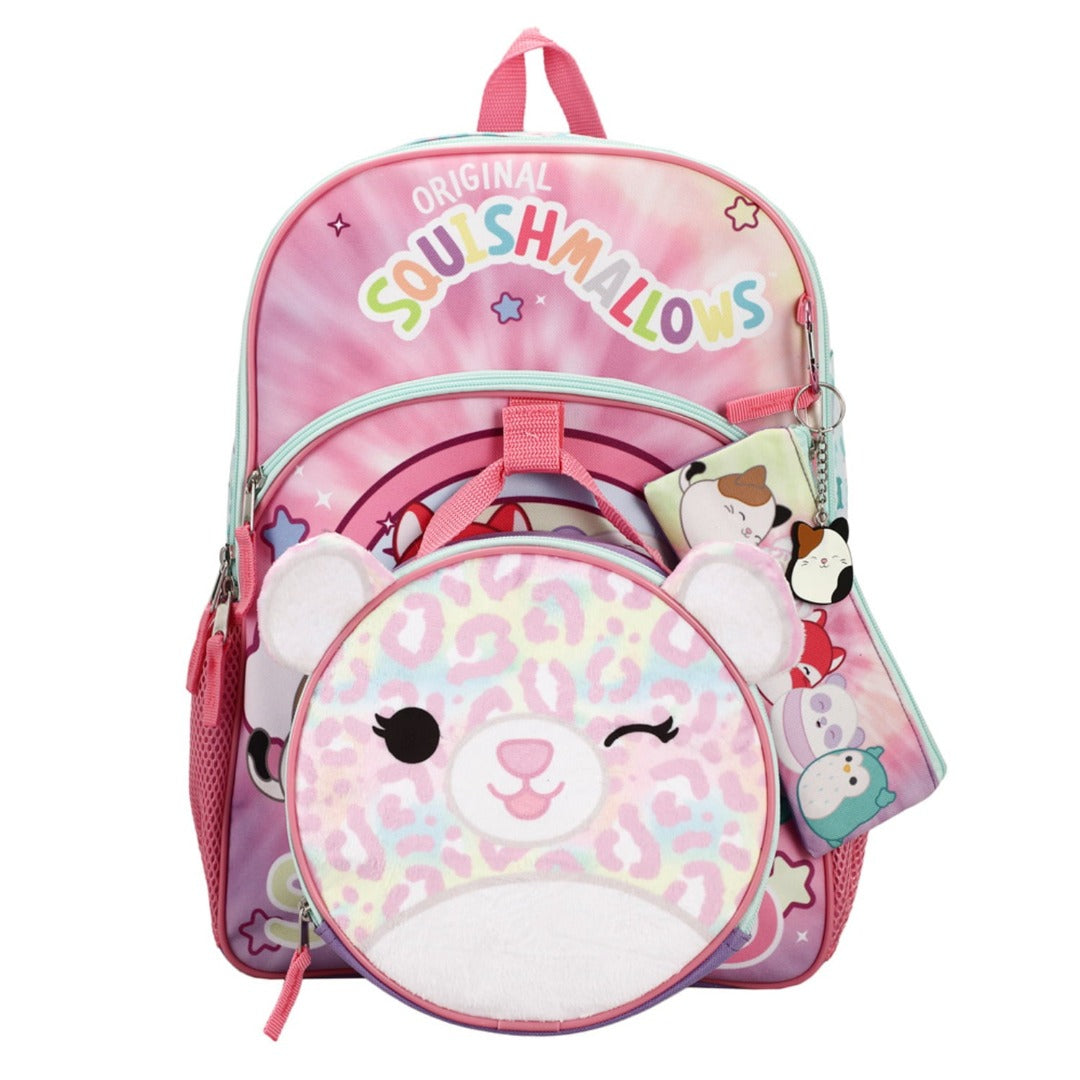 Squishmallows Squad Characters Backpack 5 Piece Set
