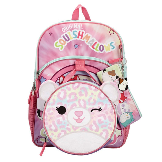 Squishmallows Squad Characters Backpack 5 Piece Set