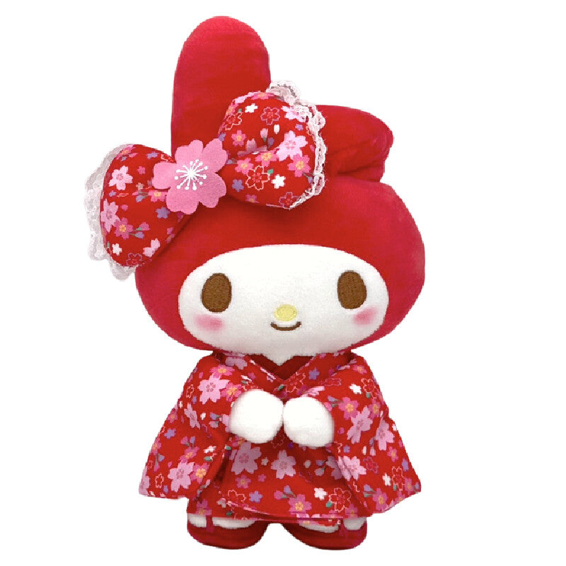 My Melody red cherry blossom kimono plush