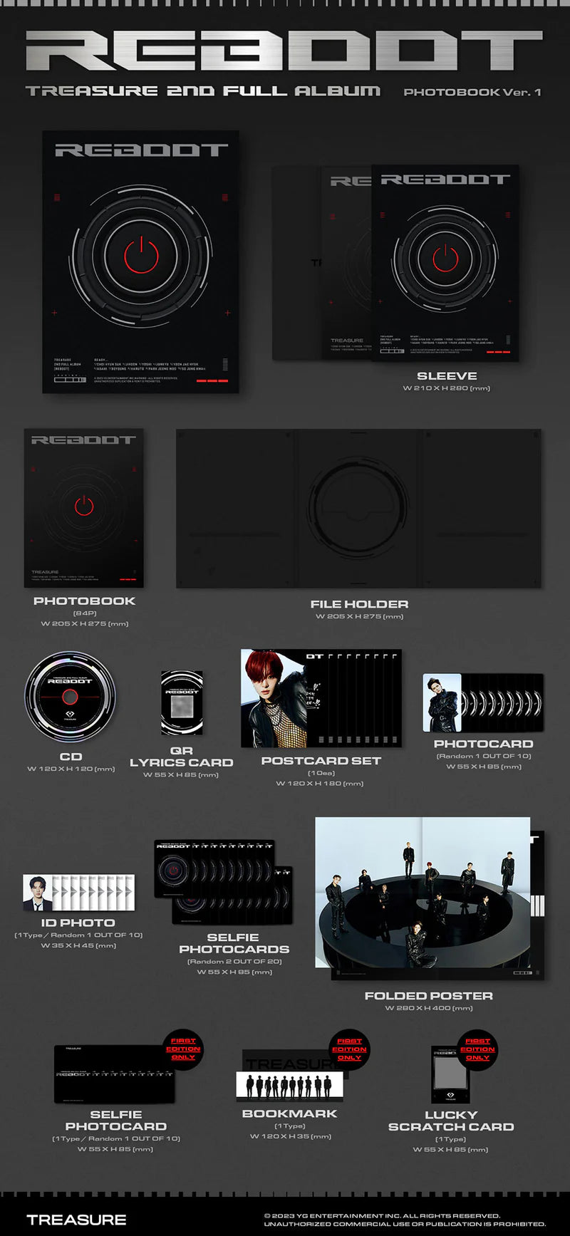 TREASURE'S - REBOOT 2ND FULL ALBUM PHOTOBOOK VER.