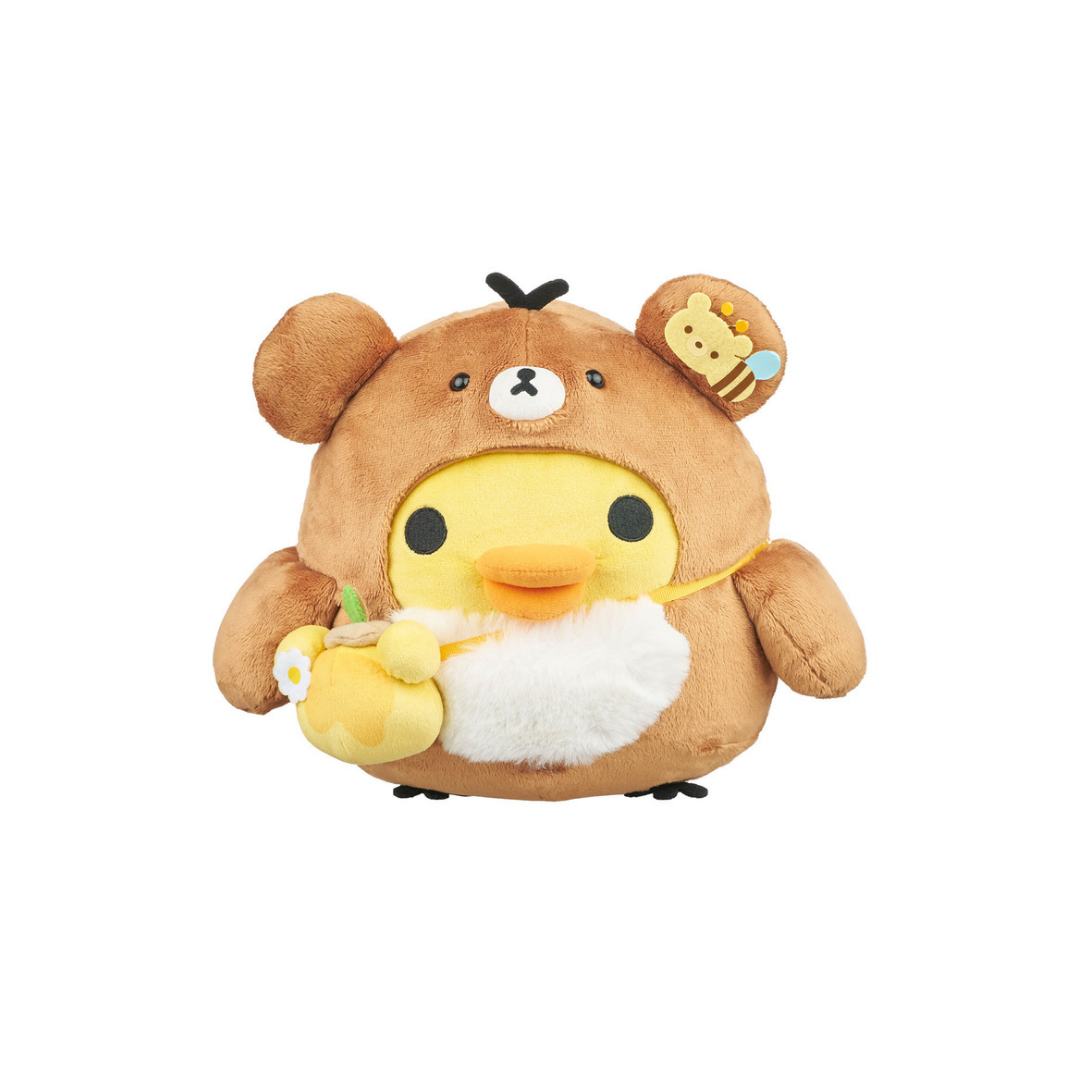Kiiroitori in Chairoikoguma Kigurumi Plush