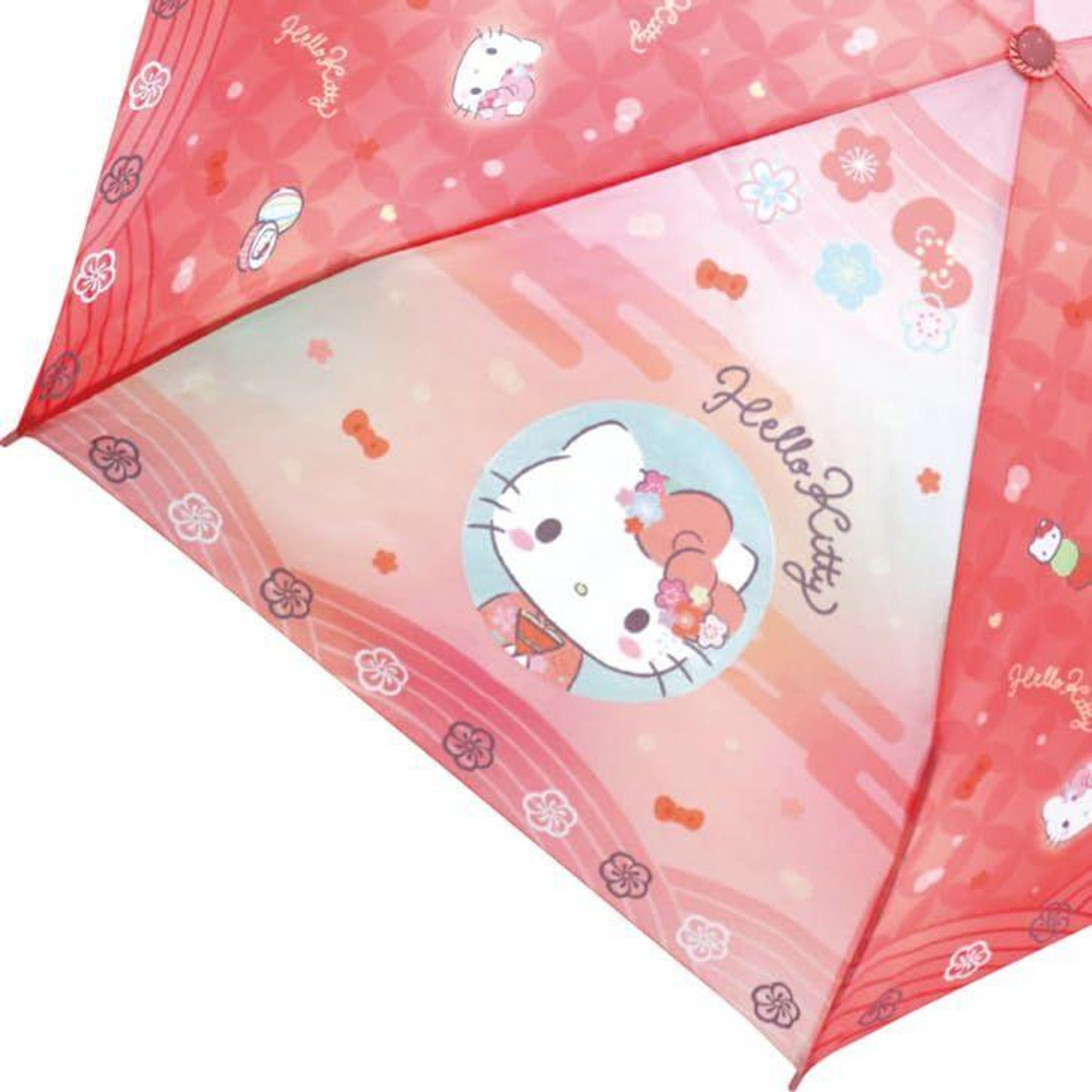 Sanrio Japan Hello Kitty Flowers Folding Umbrella