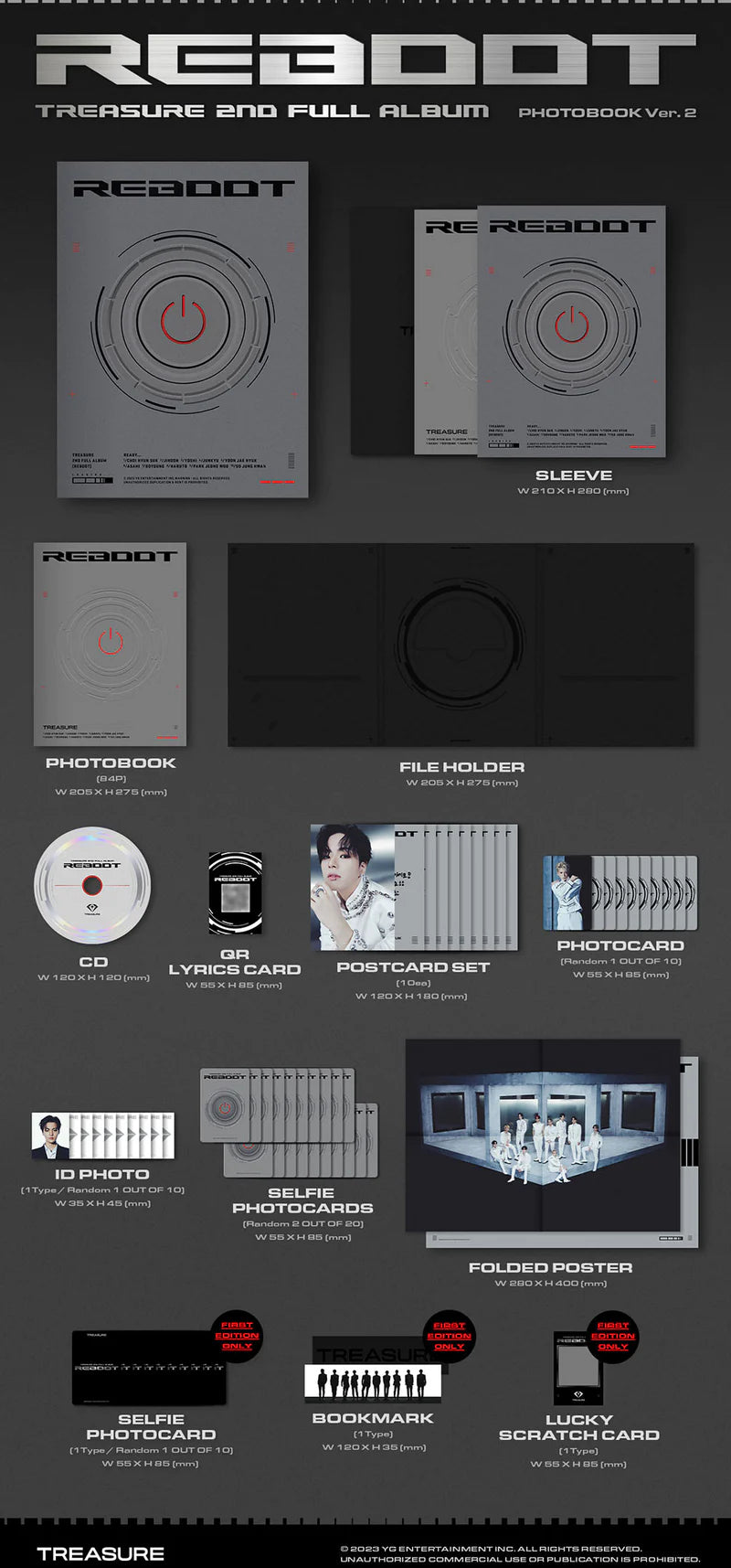 TREASURE'S - REBOOT 2ND FULL ALBUM PHOTOBOOK VER.