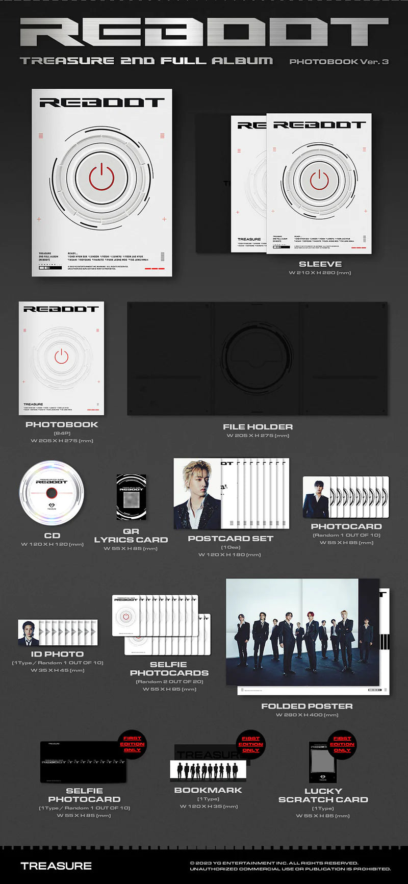 TREASURE'S - REBOOT 2ND FULL ALBUM PHOTOBOOK VER.