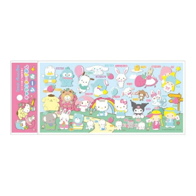 Sanrio Characters Zukan Sticker Sheet