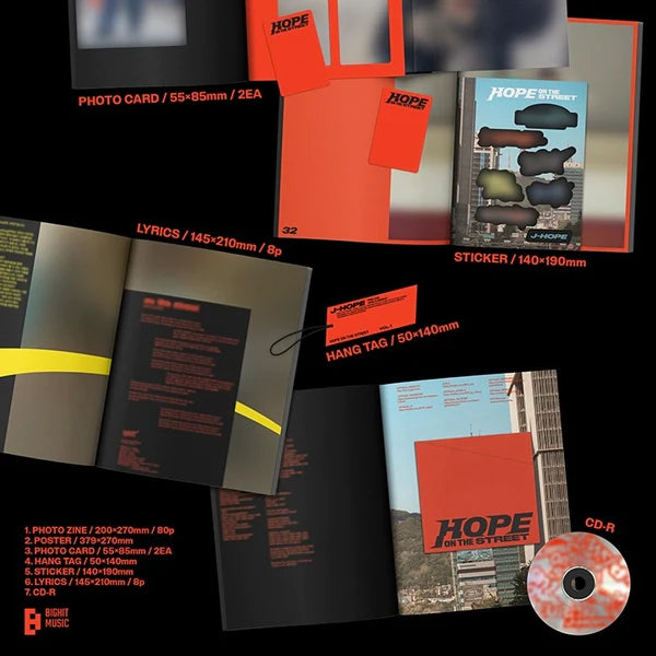 J-HOPE – HOPE ON THE STREET VOL.1 (2 VERSIONS RANDOM)