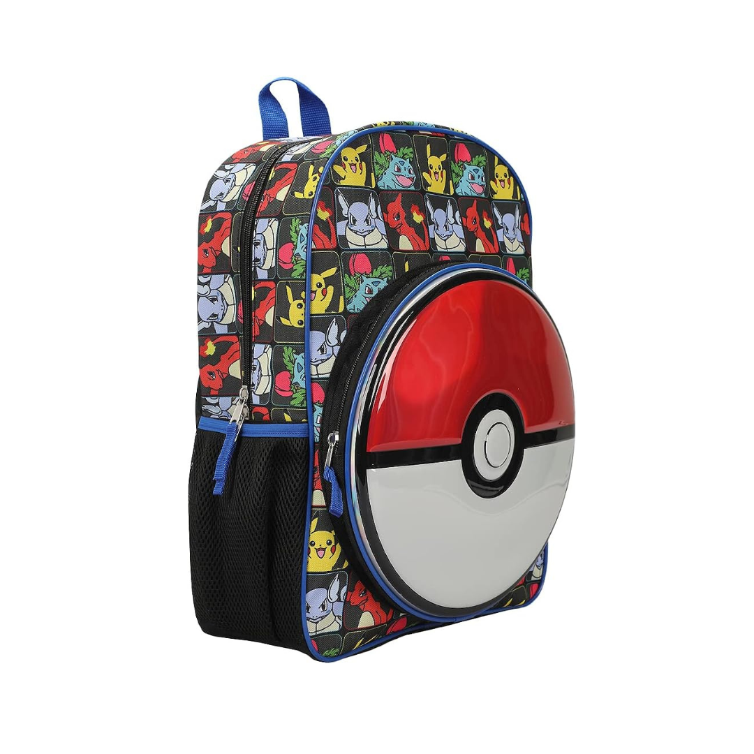 Pokemon Evolutions Backpack With Molded Front Pokeball Panel
