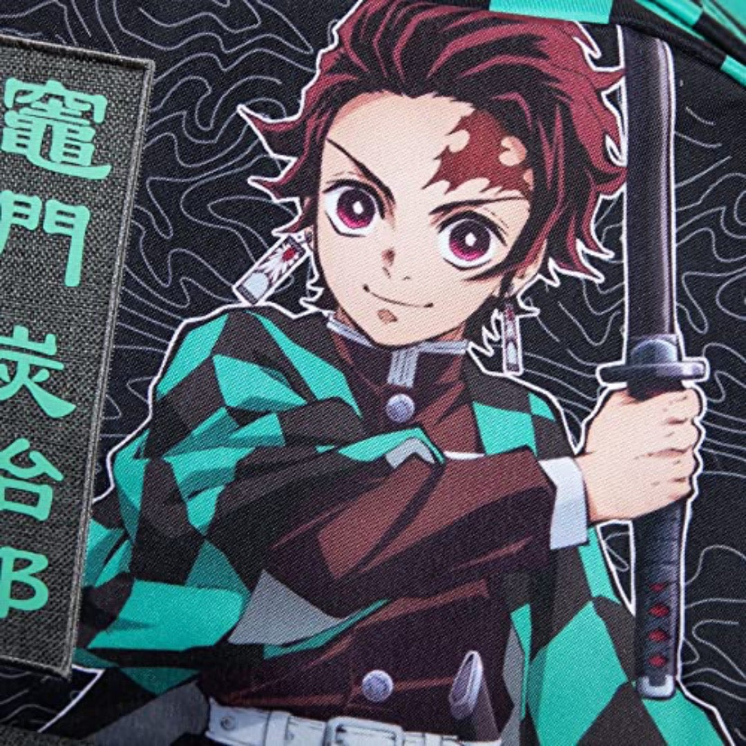 Demon Slayer Checkered Backpack