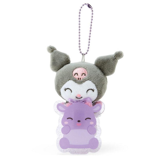 Sanrio Japan Kuromi Plush With Acrylic Clip