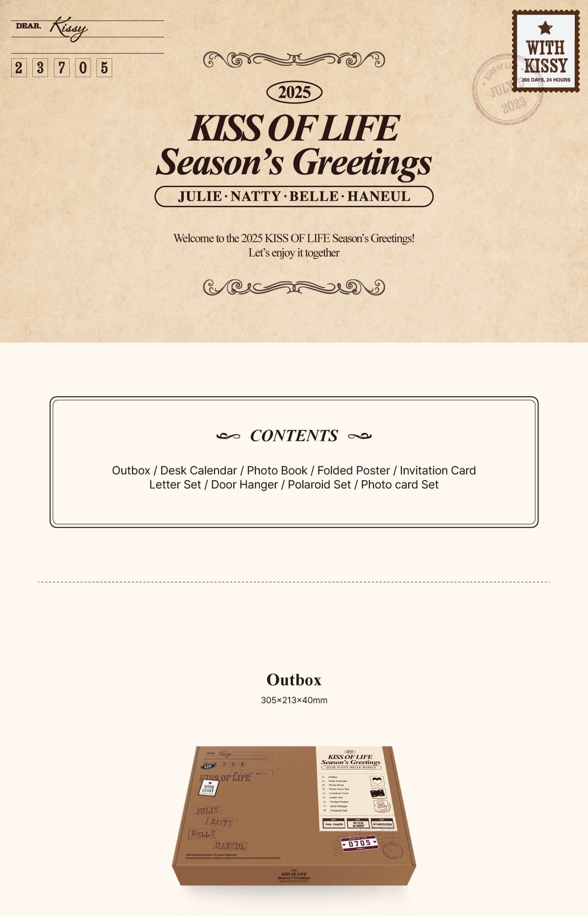 2025 SEASON'S GREETINGS - KISS OF LIFE