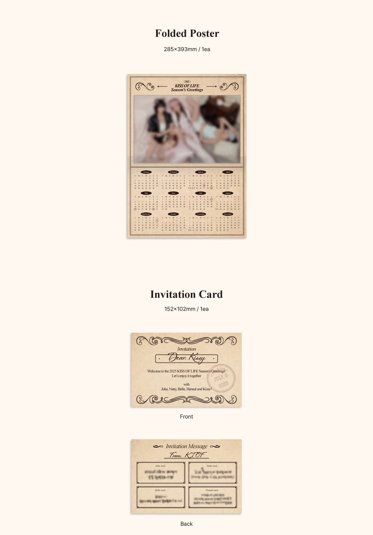 2025 SEASON'S GREETINGS - KISS OF LIFE