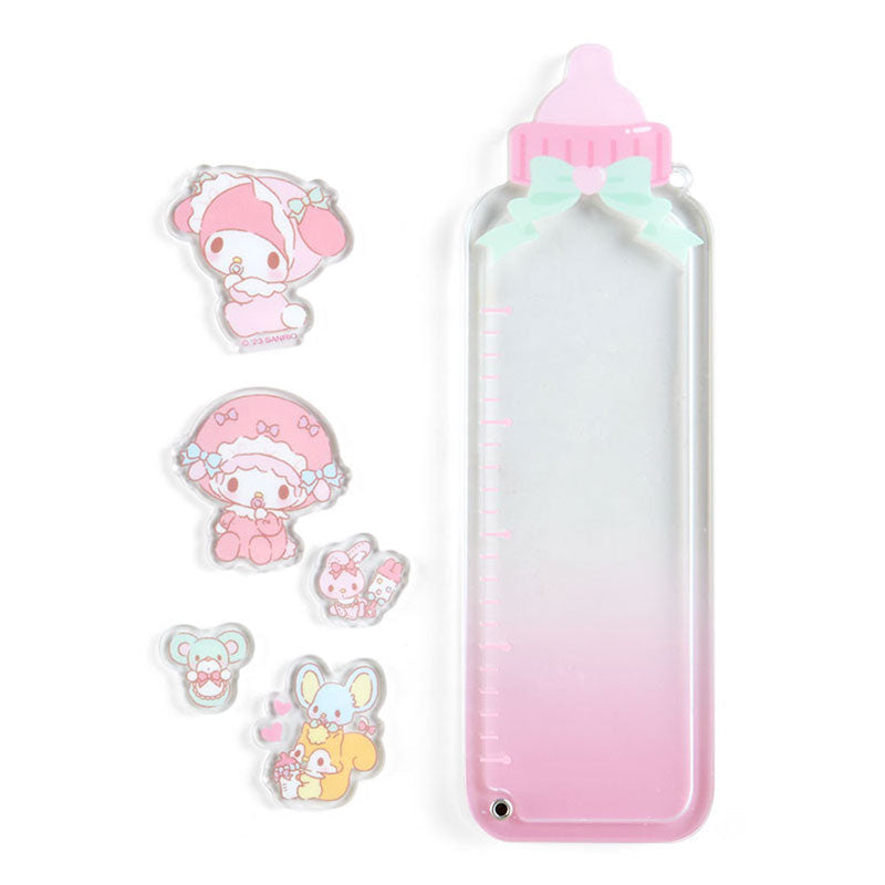 Sanrio Japan Baby Bottle Acrylic Charm Keychain
