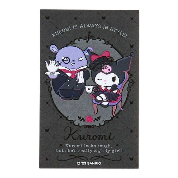 Sanrio Japan Kuromi & Baku Card Case and Sticker Set