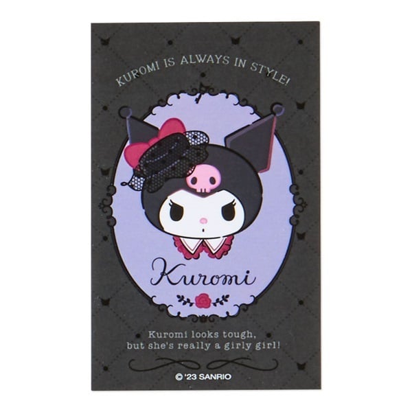 Sanrio Japan Kuromi & Baku Card Case and Sticker Set