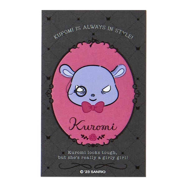 Sanrio Japan Kuromi & Baku Card Case and Sticker Set