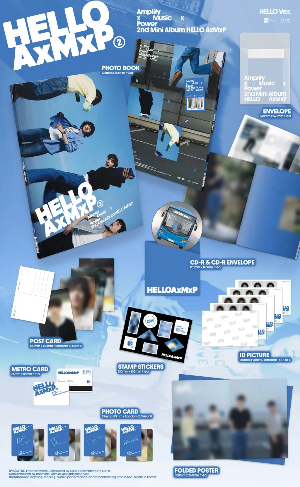 AxMxP 2nd Mini Album HELLO AxMxP HELLO Version Inclusions