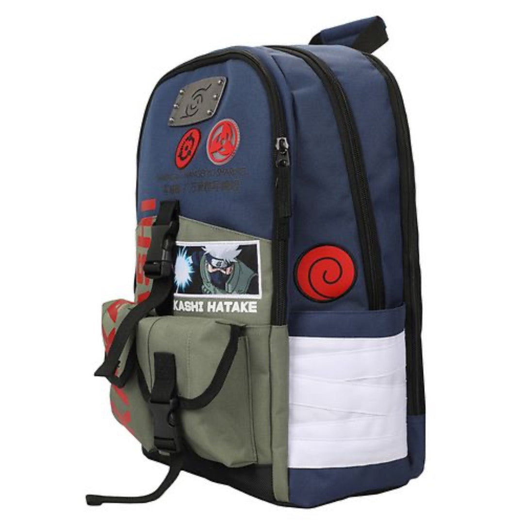 NARUTO Kakashi Hatake Metal Badge Backpack