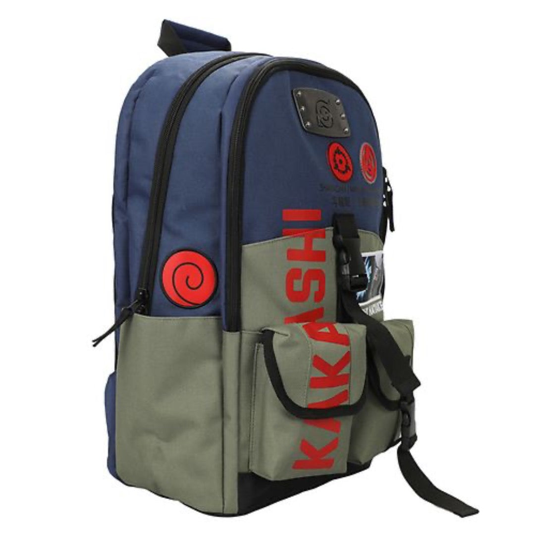 NARUTO Kakashi Hatake Metal Badge Backpack