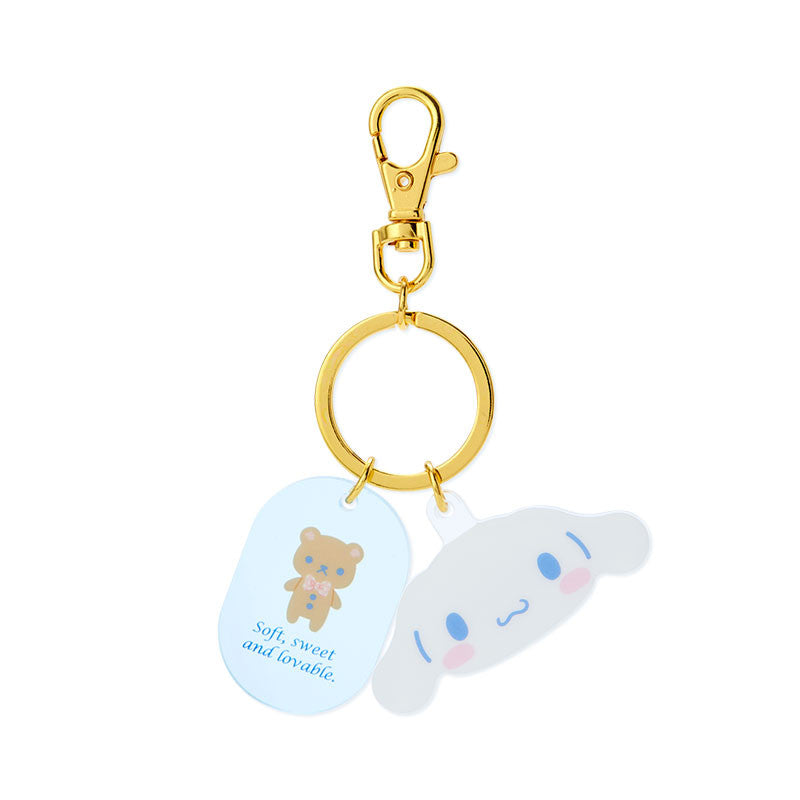 Sanrio Japan Acrylic Face Cinnamoroll Keychain