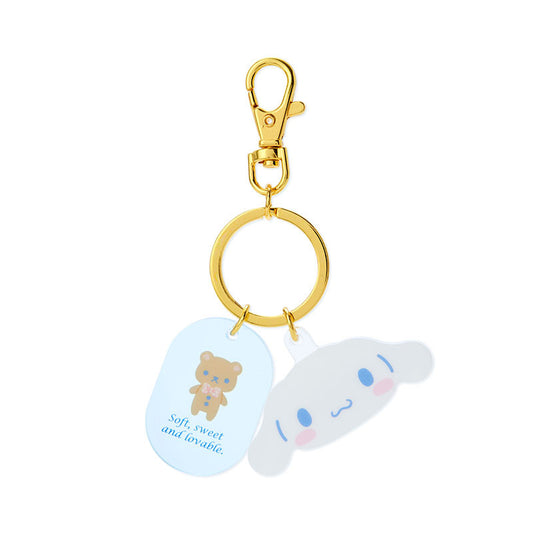 Sanrio Japan Acrylic Face Cinnamoroll Keychain