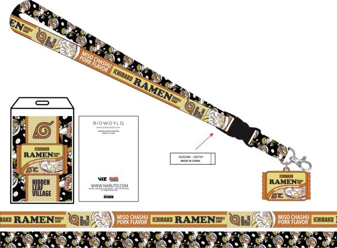 Naruto Orange Ramen Lanyard