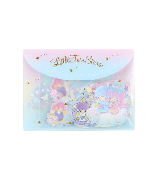 Sanrio Japan Little Twin Stars Sticker & Case Set