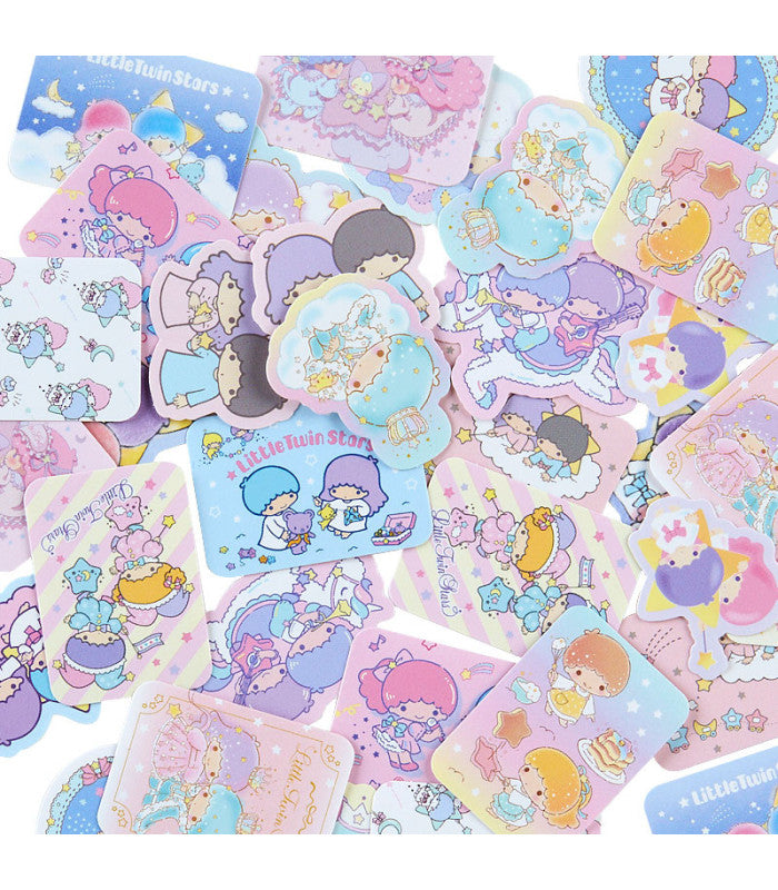 Sanrio Japan Little Twin Stars Sticker & Case Set