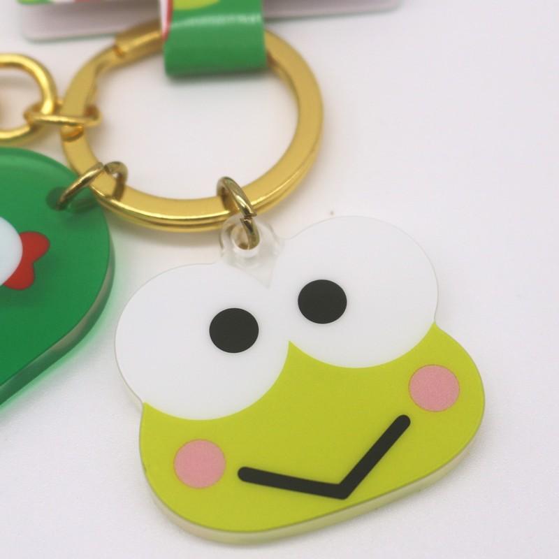 Sanrio Japan Acrylic Face Kerokerokeroppi Keychain