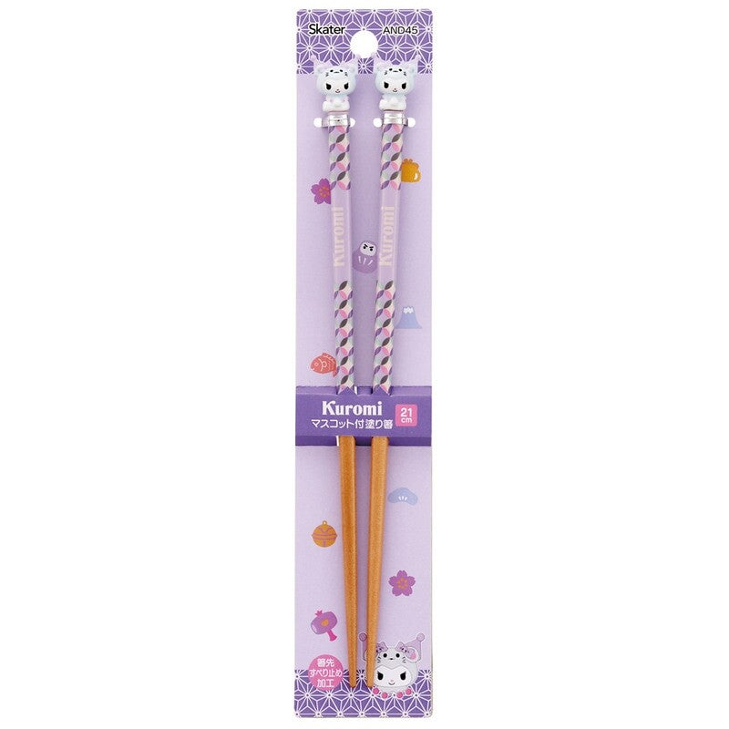 Sanrio Japan Costume Mascot Chopsticks (Kuromi)