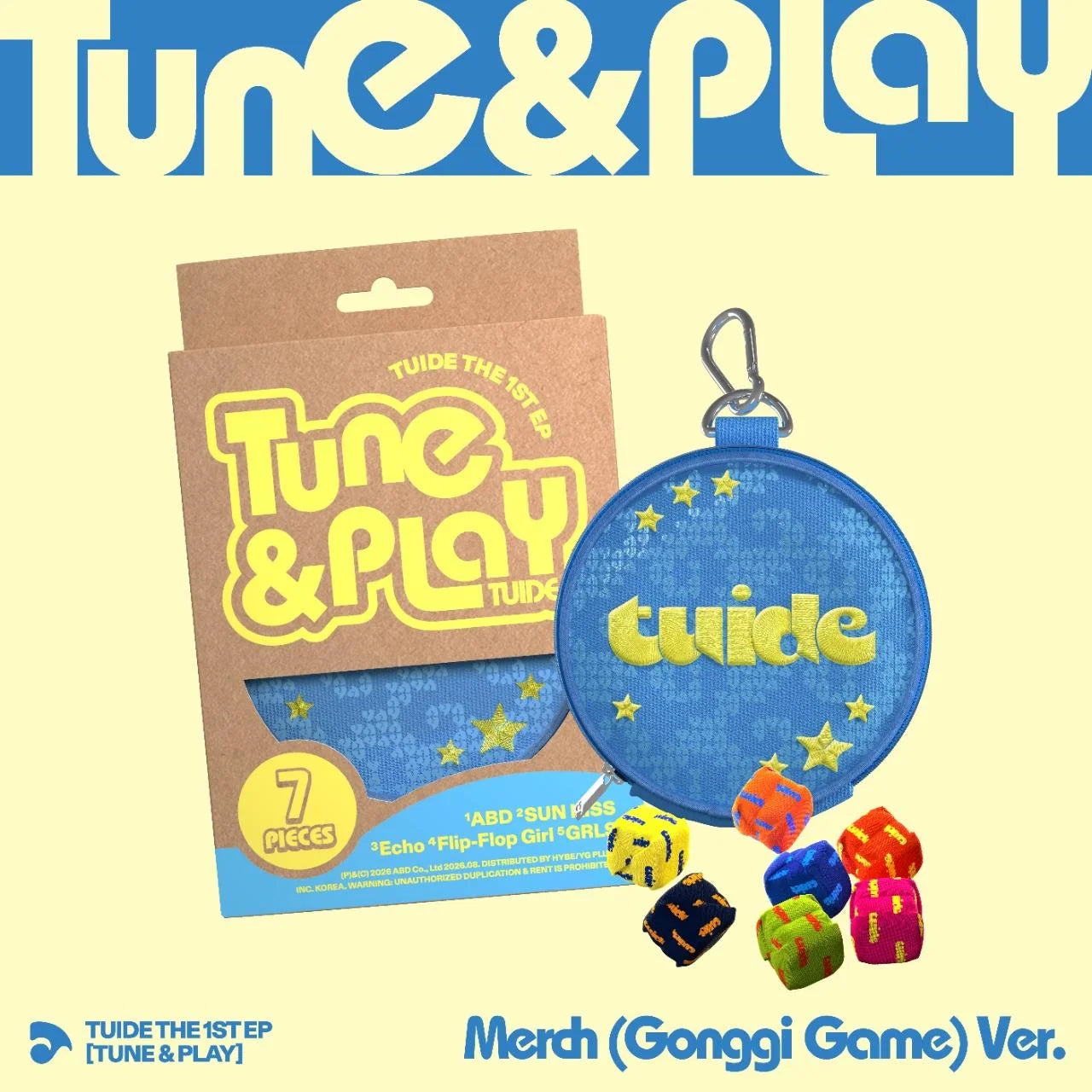 TUIDE The 1st EP TUNE & PLAY Merch Gonggi Game Version