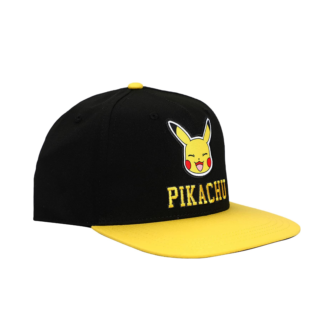 Pikachu Youth Black Snapback Cap