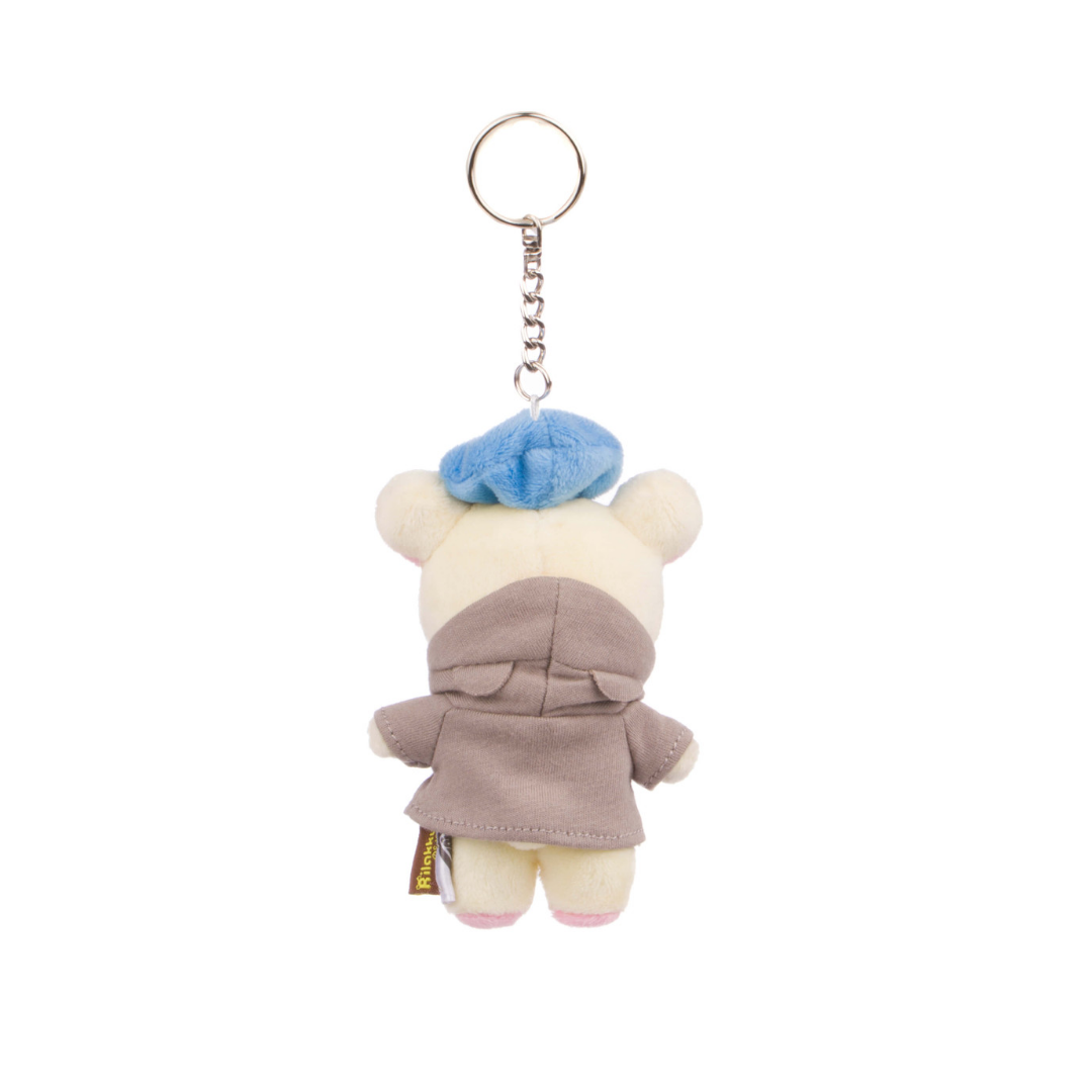 Korilakkuma Grey Hoodie plush keychain