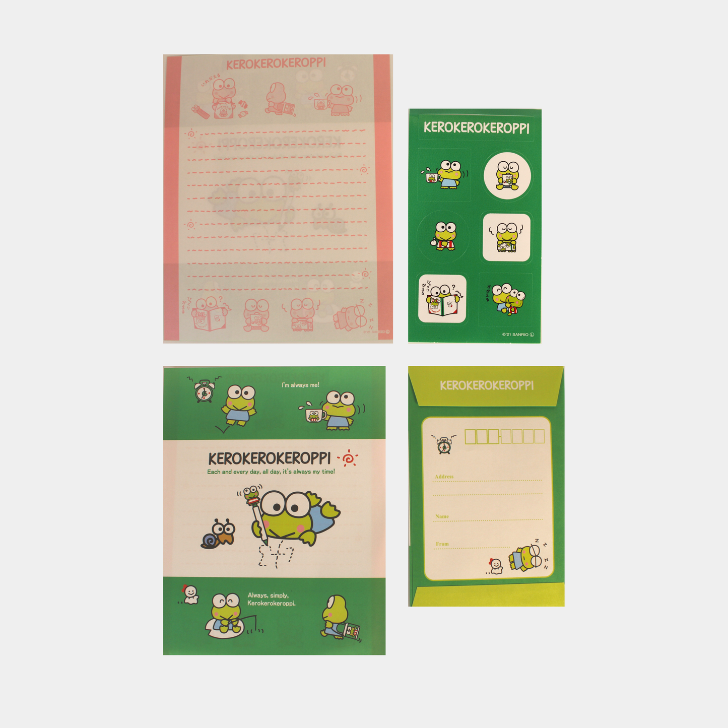 Kerokerokeroppi Letter Set