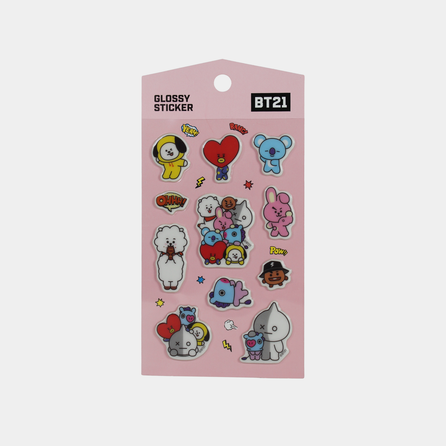 BT21 Glossy Stickers