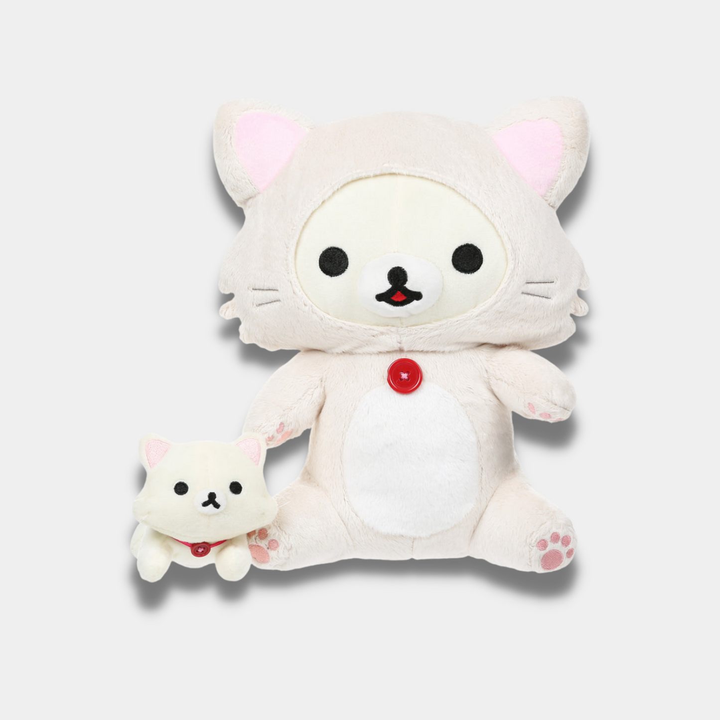 Korilakkuma Cat Playing With a plush