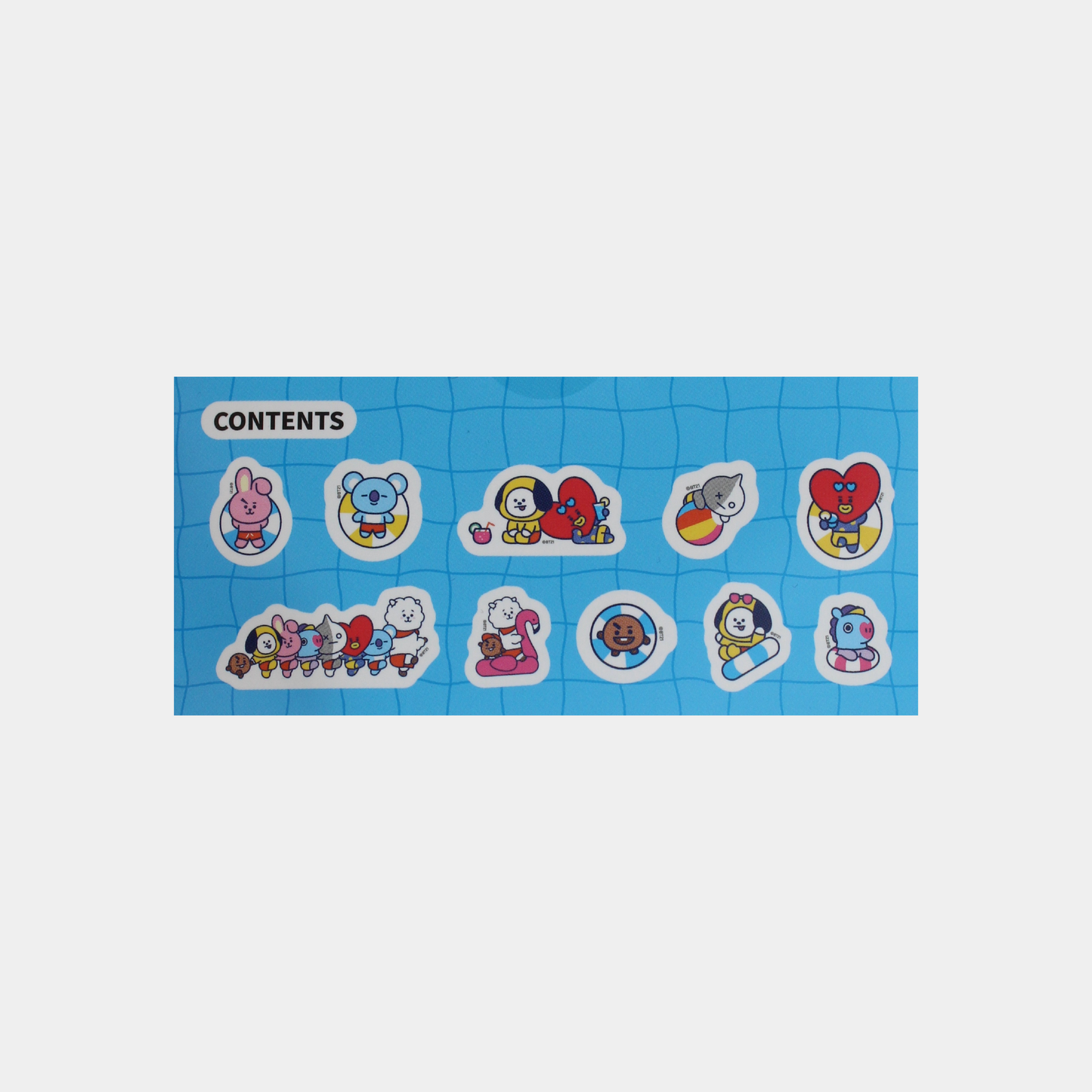 BT21 Soft Deco Stickers (Summer)