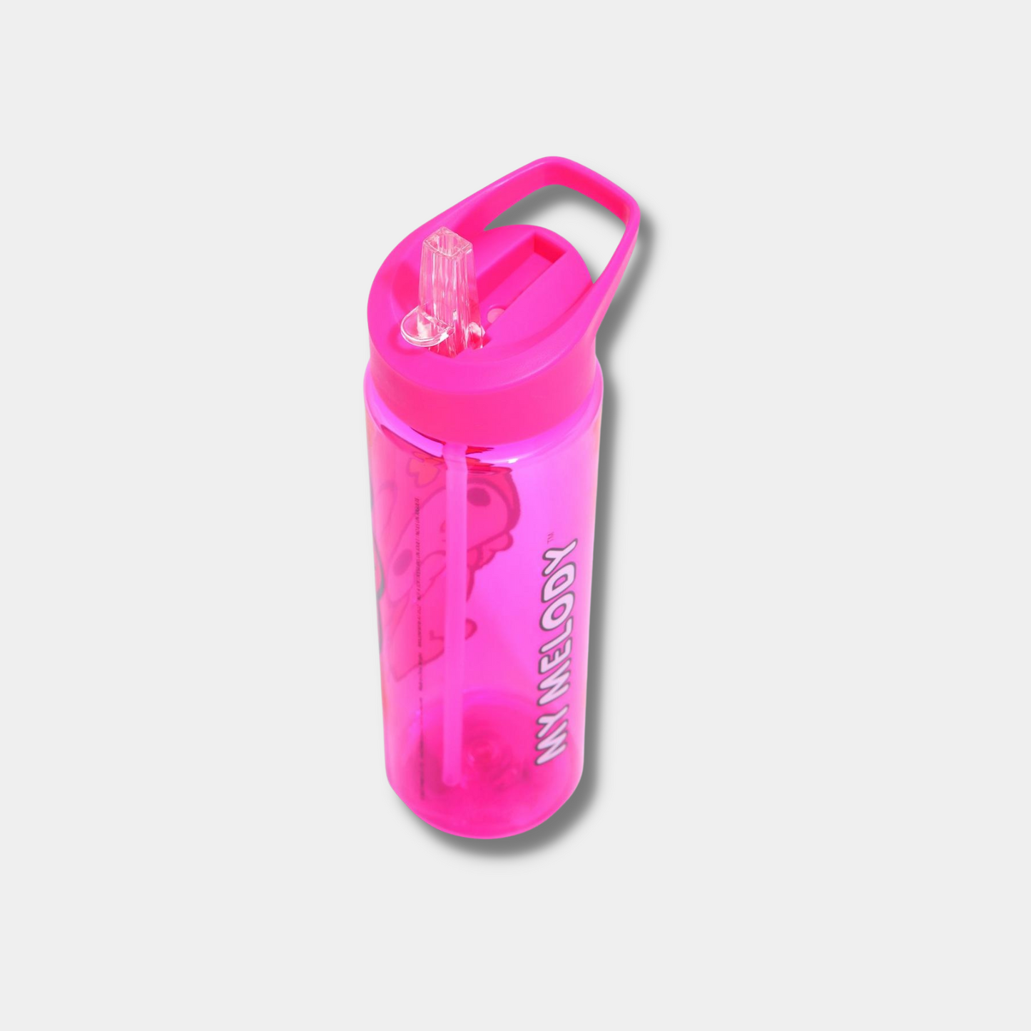 My Melody Pink Water Bottle with Straw