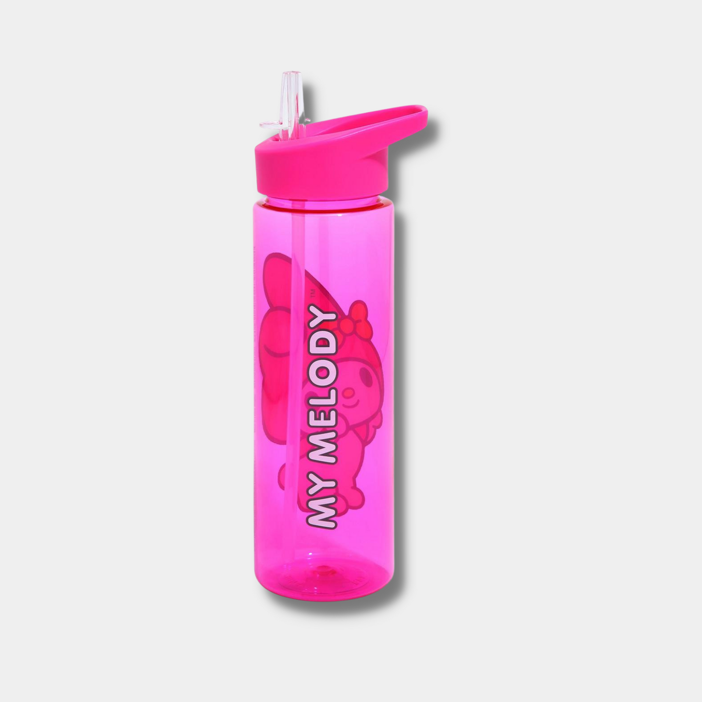 My Melody Pink Water Bottle with Straw
