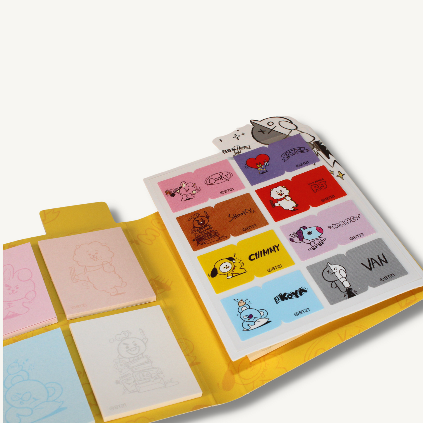 BT21 Sticky Notepad