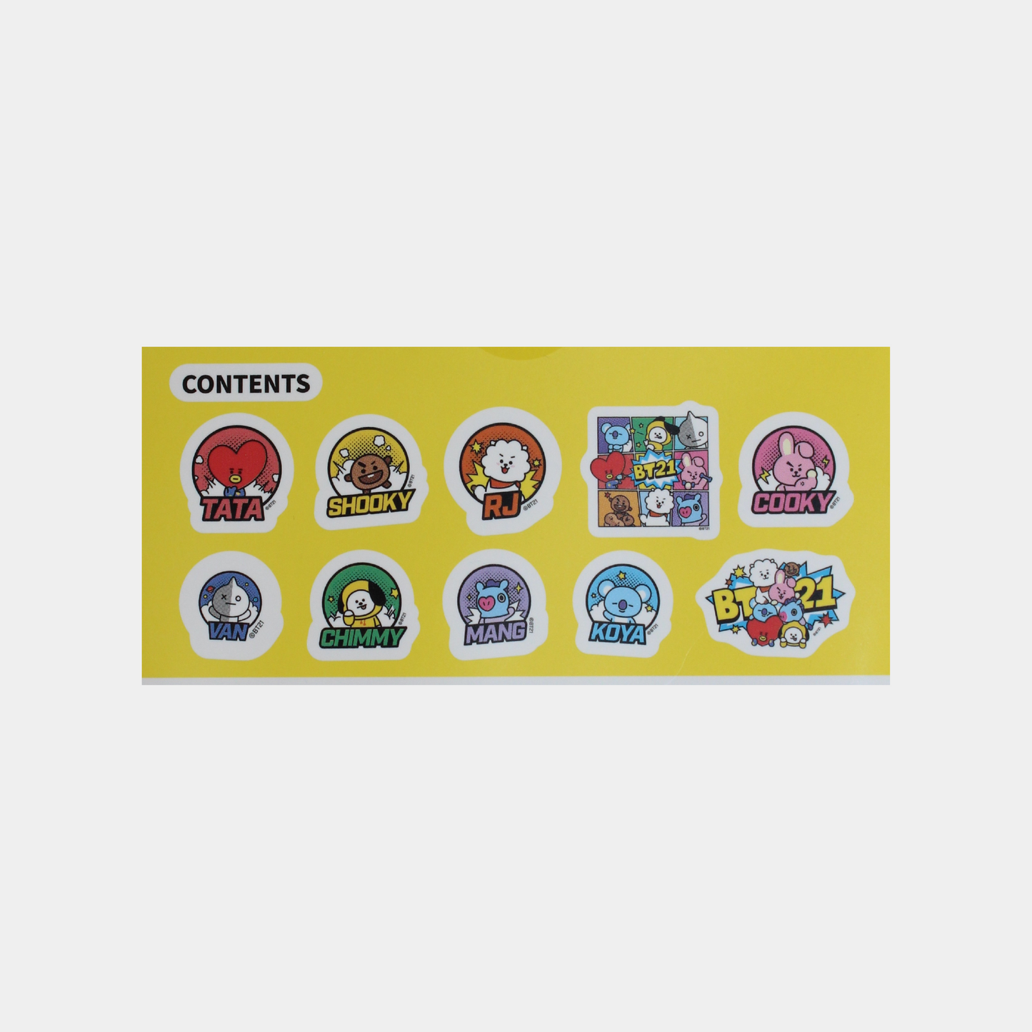 BT21 Soft Deco Stickers (Comic pop)