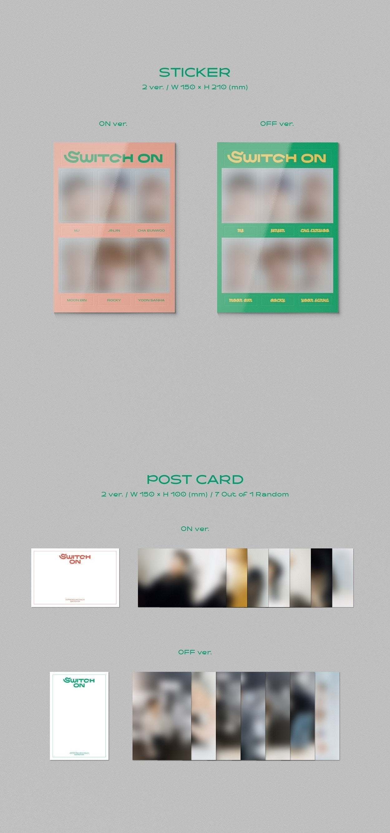 ASTRO'S - 8TH MINI ALBUM SWITCH ON