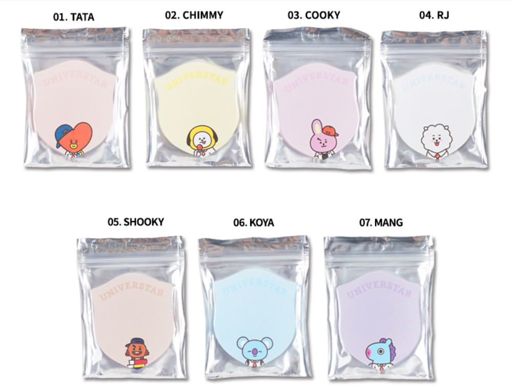 BT21 Single Sticky Memo