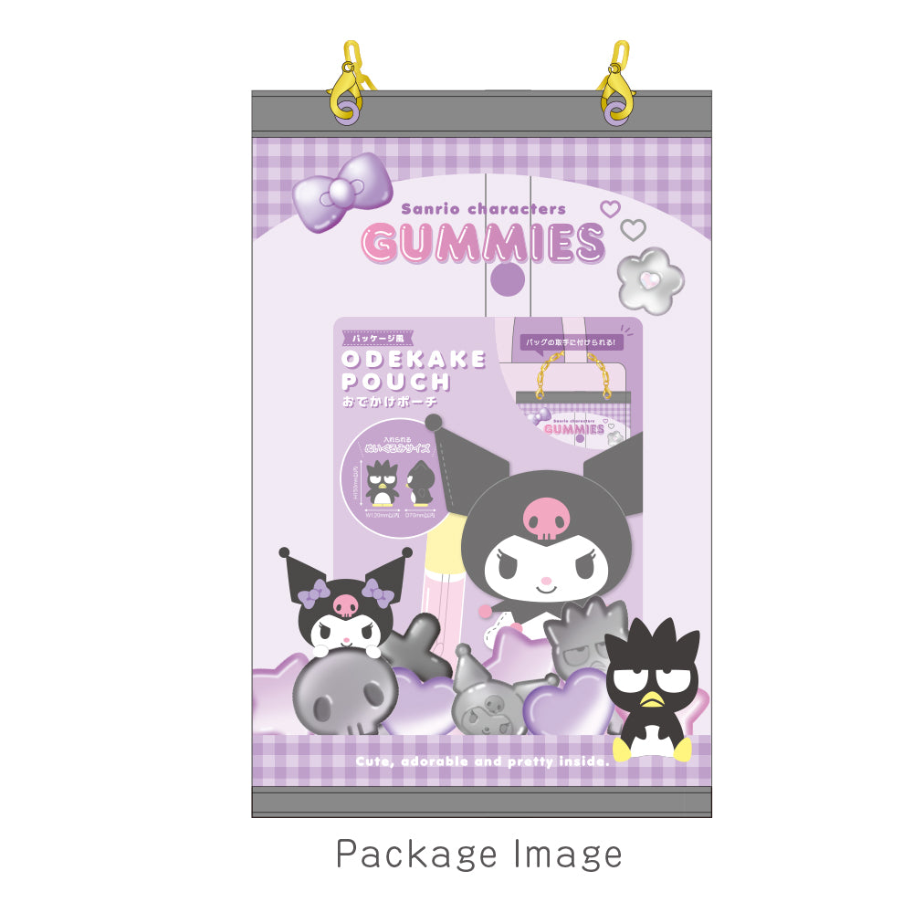 Sanrio Characters Package Style Odekake Pouch Kuromi & Badtz-Maru