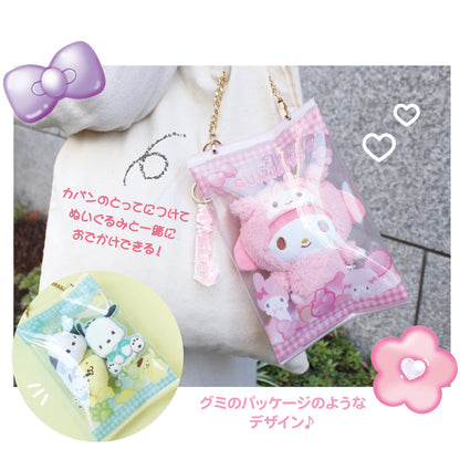 Sanrio Characters Package Style Odekake Pouch Pochacco and Pompompurin