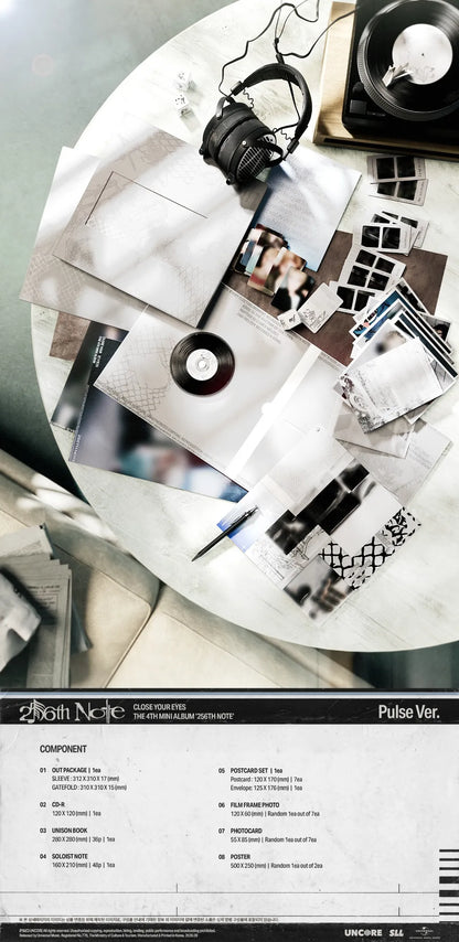 [PRE-ORDER] CLOSE YOUR EYES 4th Mini Album [256th Note] (Pulse Ver.)