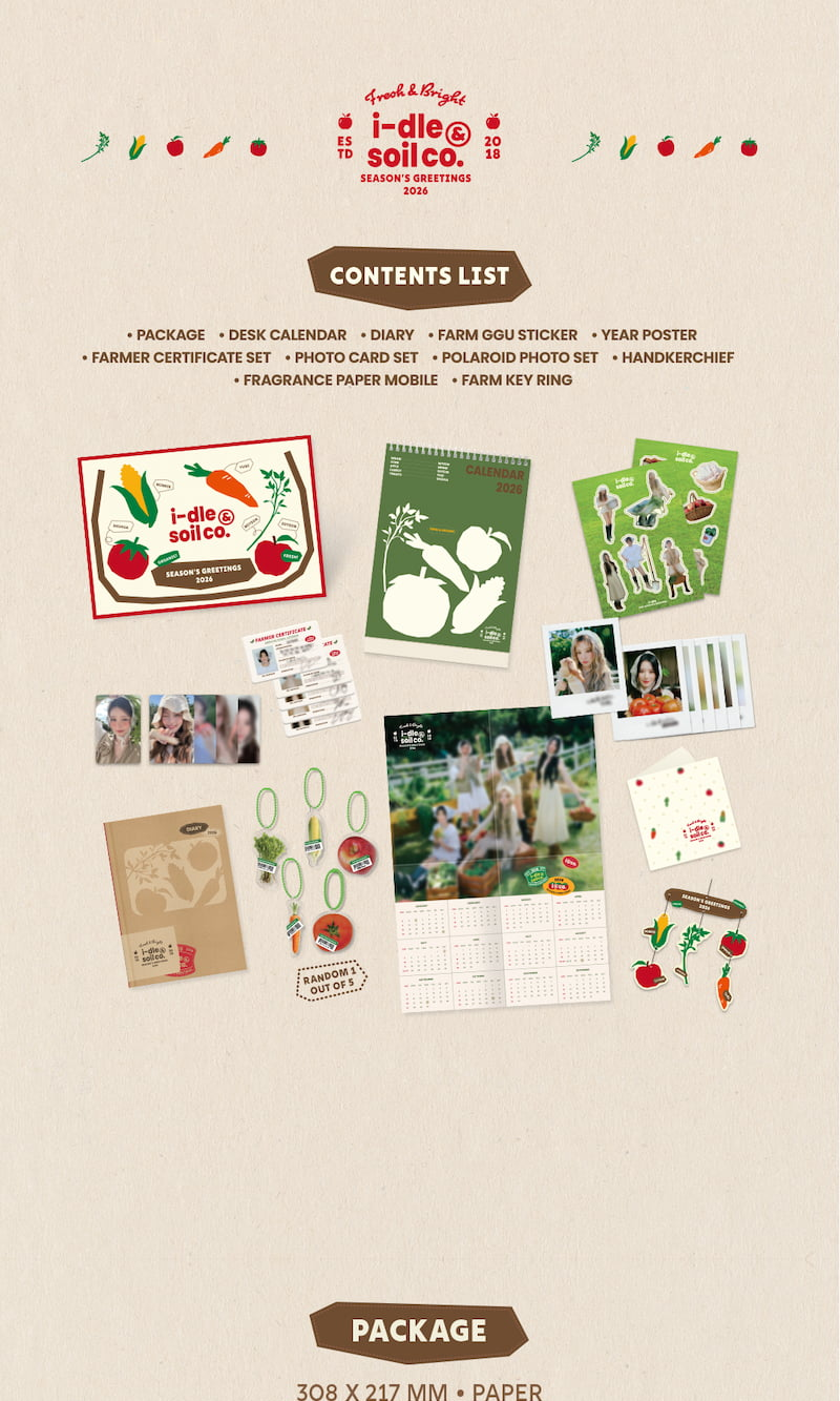 [PRE-ORDER] Idle  - 2026 Season's Greetings [i-dle & Soil Co.]