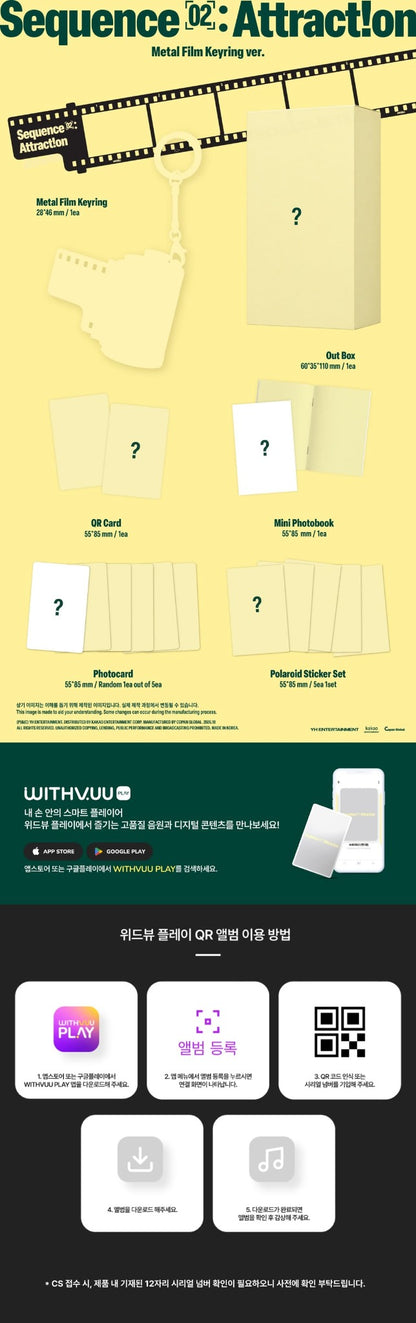 AND2BLE Metal Film Keyring album contents and QR instructions