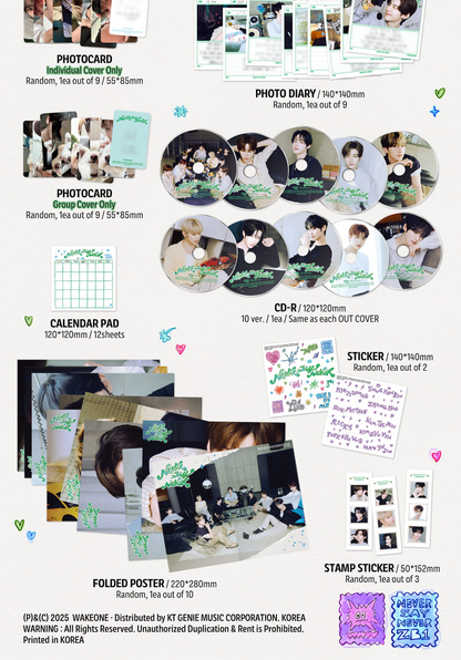 [PRE-ORDER] ZEROBASEONE 1ST FULL ALBUM [NEVER SAY NEVER/DIGIPACK VER.]