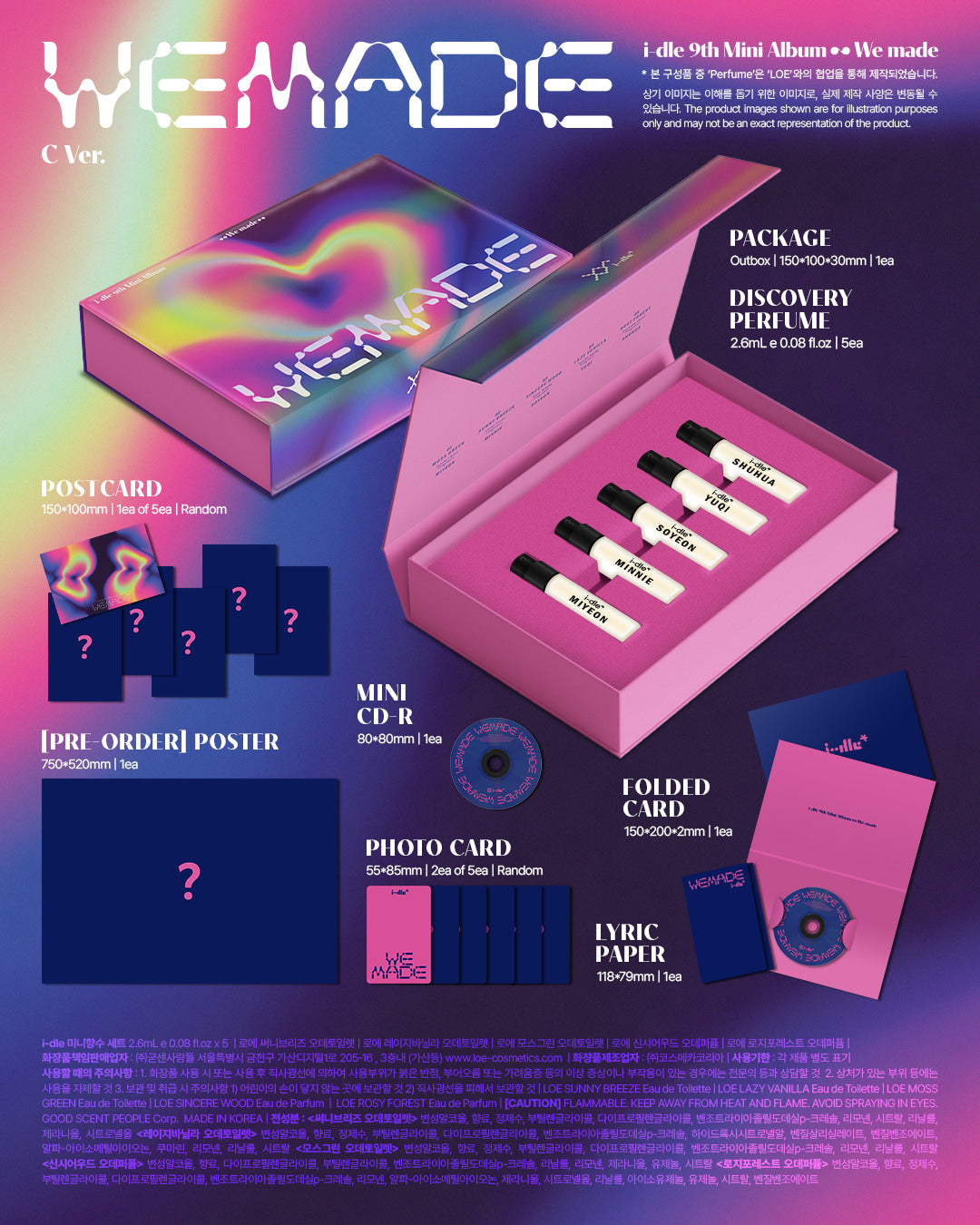 [PRE-ORDER] i-dle 9th MINI ALBUM [We Made/C Ver.]